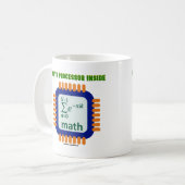 Mug Épaisseur de la puce du processeur mathématique à (Devant gauche)
