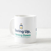 Mug Épargner en se calmant Pot à épargne Budget Café (Devant gauche)