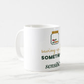 Mug Épargner pour quelque chose de sensé Pot à économi (Devant gauche)