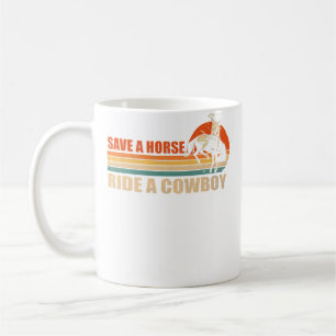 Mug Épargnez Un Cheval Montez Un Cow-Boy À Cheval