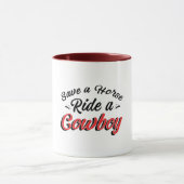 Mug Épargnez Un Cheval Montez Un Cowboy (Centre)