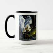 Mug Épée d'ange guerrier de fantasy féroce (Gauche)