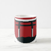 Mug Épée de Samurai : Caricature de la porte de Torii (Centre)