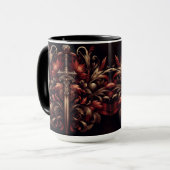 Mug Epée rouge et bronze écossais celtique (Devant gauche)