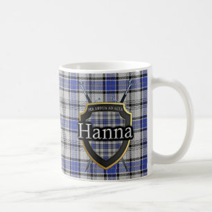 Mug Épées croisées par bouclier de tartan de Hanna
