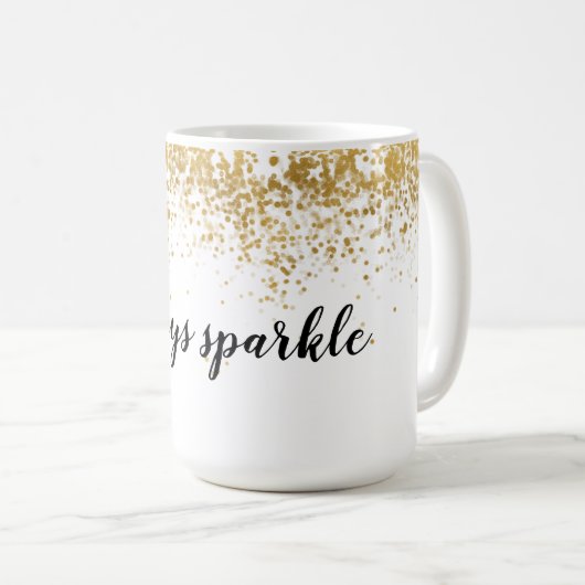 Mug Éperche Confetti Or (Devant droit)