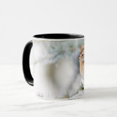 Mug Épervier américain en hiver (Devant gauche)