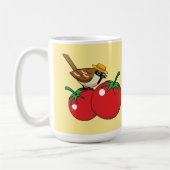 Mug Épervier de Louvain biologique mangeant de la toma (Gauche)