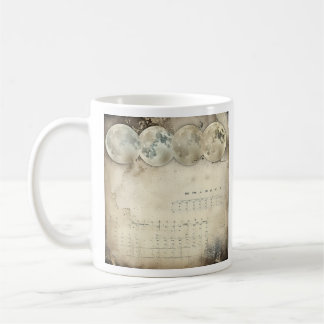 Mug Ephéméraire lunaire - Calendrier lunaire Vintage A