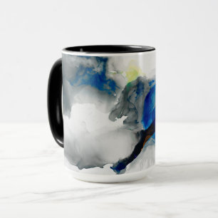 Mug Éphémère - bleu et gris