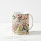 Mug Ephémère victorienne chic, anges et Roses (Devant droit)