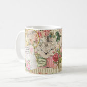 Mug Ephémère victorienne chic, anges et Roses (Devant gauche)