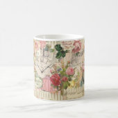 Mug Ephémère victorienne chic, anges et Roses (Centre)