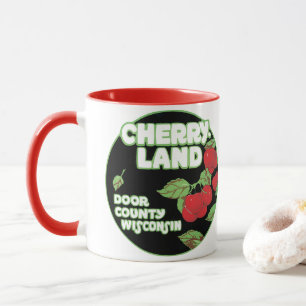 Mug Éphémères vintage, Cherryland Door County Wisconsi