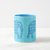 Mug Ephène de fleur de Lotus - turquoise (Centre)