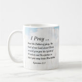 Mug Éphésiens 1:17 Prière biblique pour la révélation (Gauche)