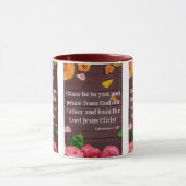 Mug Éphésiens 1:2 KJV Bible Écriture Pic Deux Tons (Centre)