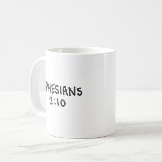 Mug Éphésiens 2:10 (Devant gauche)