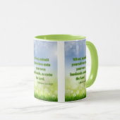 Mug Éphésiens 5:22 KJV Bible Écriture Pic Deux Tons (Devant droit)