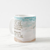 Mug Éphésiens 6:16 Prenez le Bouclier de la Bible de F (Devant gauche)