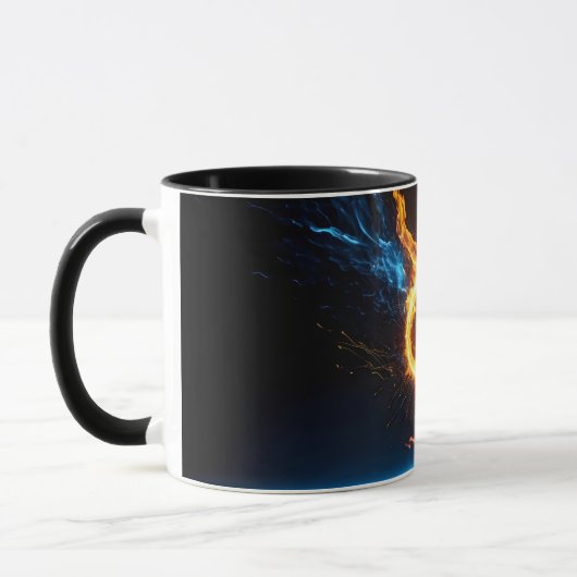 Mug Epic Blue Orange Fire Ring Elemental Magic (Gauche)