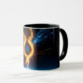 Mug Epic Blue Orange Fire Ring Elemental Magic (Devant droit)