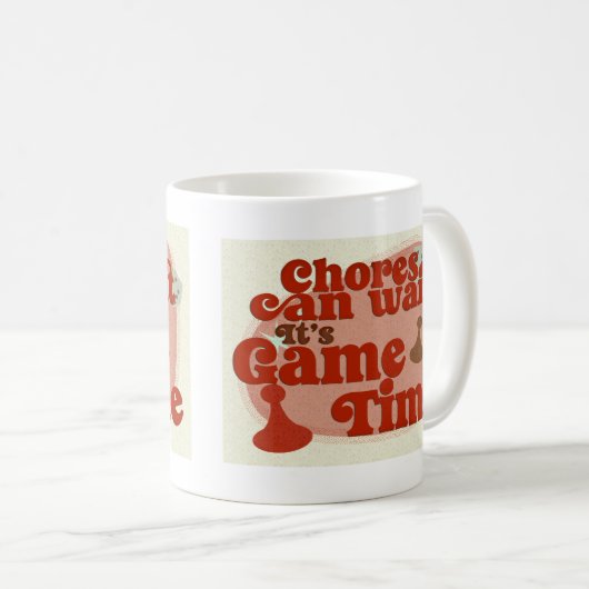 Mug Epic Game Time Fun No Chores Slogan (Devant droit)