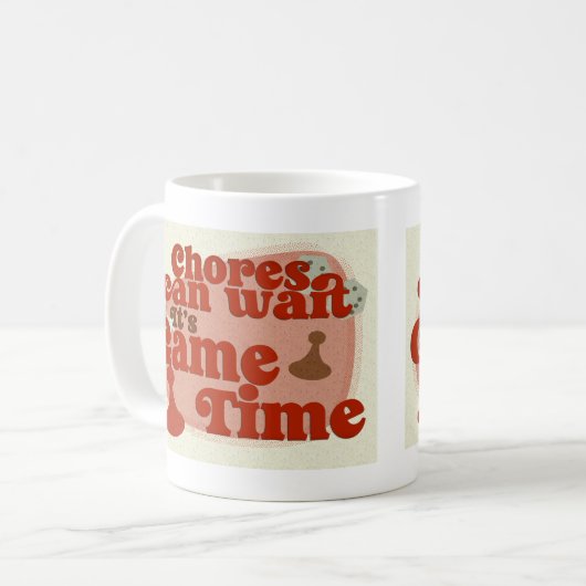 Mug Epic Game Time Fun No Chores Slogan (Devant gauche)