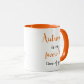 Mug Épice Citrouille de saveur préférée d'automne (Devant droit)