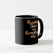 Mug Épice citrouille Et Tout Nice - Drôle Automne F (Devant droit)