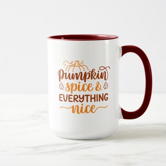 Mug Épice citrouille & Tout Nice (Droite)