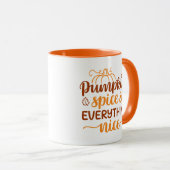 Mug Épice citrouille & Tout Nice (Devant droit)