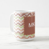 Mug Épice de scribble Chevron ZigZag (Devant gauche)