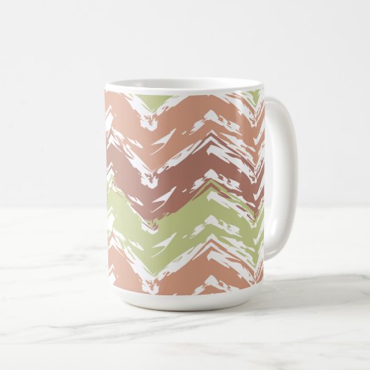 Mug Épice de scribble Chevron ZigZag (Devant droit)