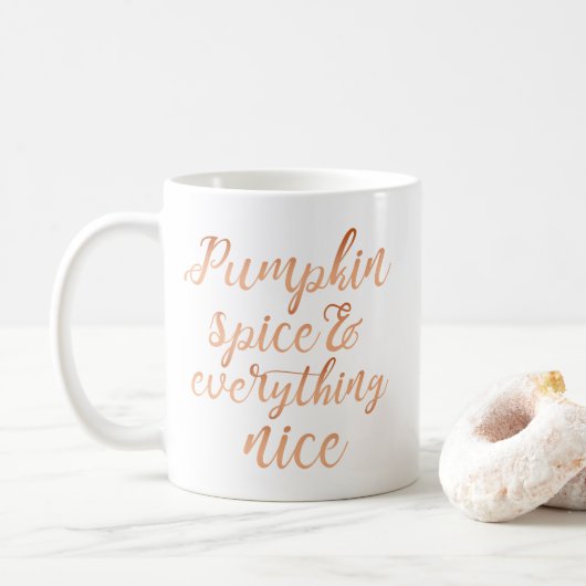 Mug Épice et tout de citrouille bonnes (Avec donut)