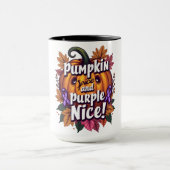 Mug Épices citrouilles et pourpre Nice : Funny Fall Aw (Centre)