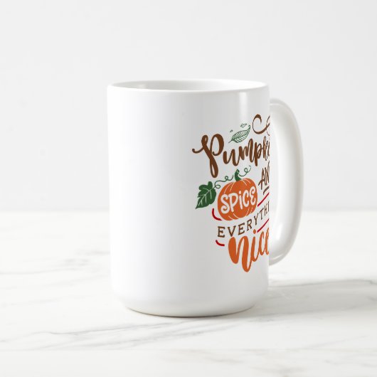 Mug Épices citrouilles et tout Nice automne automne au (Devant droit)