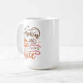 Mug Épices citrouilles et tout Nice automne automne au (Devant gauche)