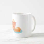 Mug Épices citrouilles et tout Nice, latte et tarte (Devant droit)