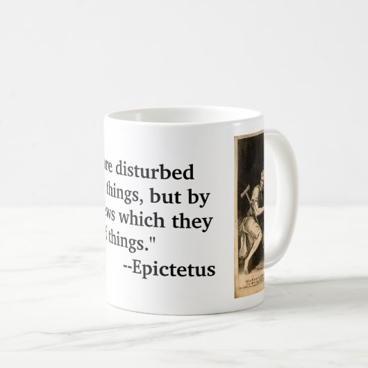 Mug Epictetus citation 1 (Devant droit)