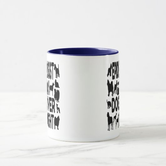 Mug Épidémiologiste Amoureux des chiens (Centre)