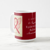 Mug Epidermolyse Bullosa (EB) Sensibilisation Ruban Mu (Devant gauche)
