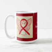 Mug Epidermolyse Bullosa (EB) Sensibilisation Ruban Mu (Gauche)