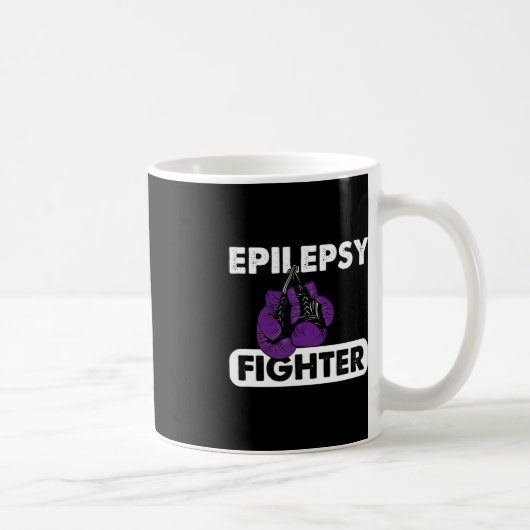 Mug Épilepsie Boxer Survivant Violet Ribbon (Droite)