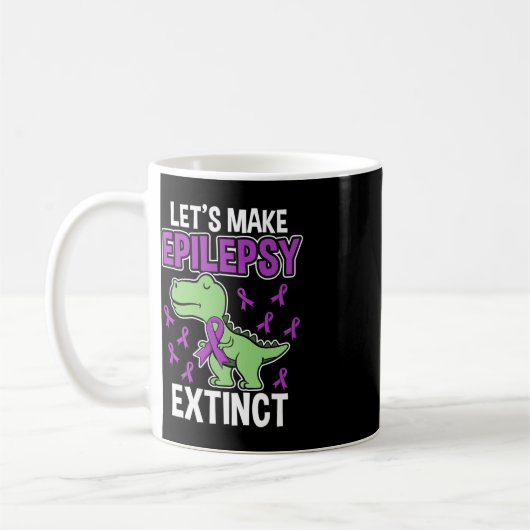 Mug Epilepsie Extinct T-Rex Mois de sensibilisation à  (Gauche)