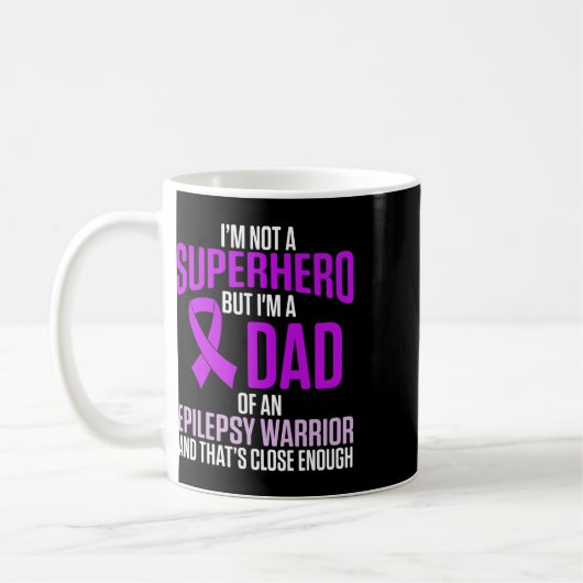 Mug Epilepsy Awareness Epileptic Warrior Survivor 24 (Gauche)