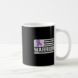 Mug Epilepsy Guerrier Cadeau Purple American Drapeau L