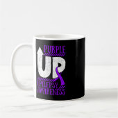 Mug Epilepsy Warrior Day Epileptic Ribbon Epilepsia Pu (Gauche)