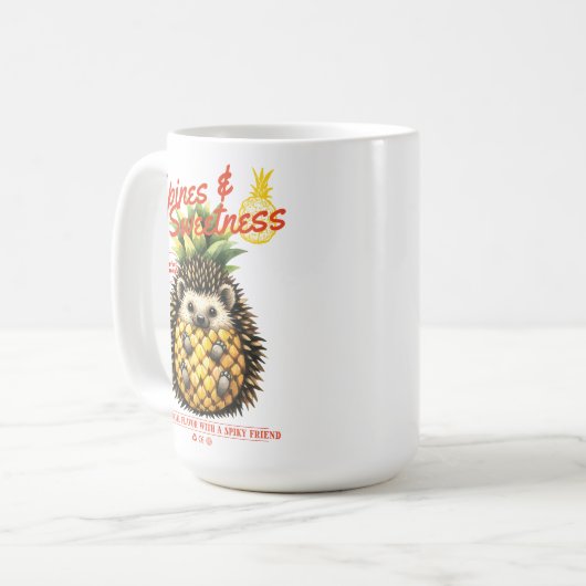 MUG ÉPINETTES ET ANANAS EN TÊTE DOUCE (Devant gauche)