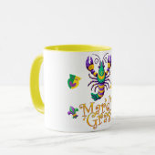 Mug Épis Fleur de lis Mardi Gras (Devant gauche)